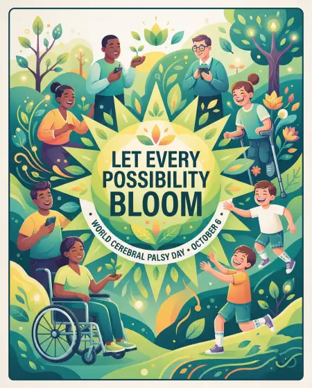 world cerebral palsy day poster design 2026 - World Cerebral Palsy Day
