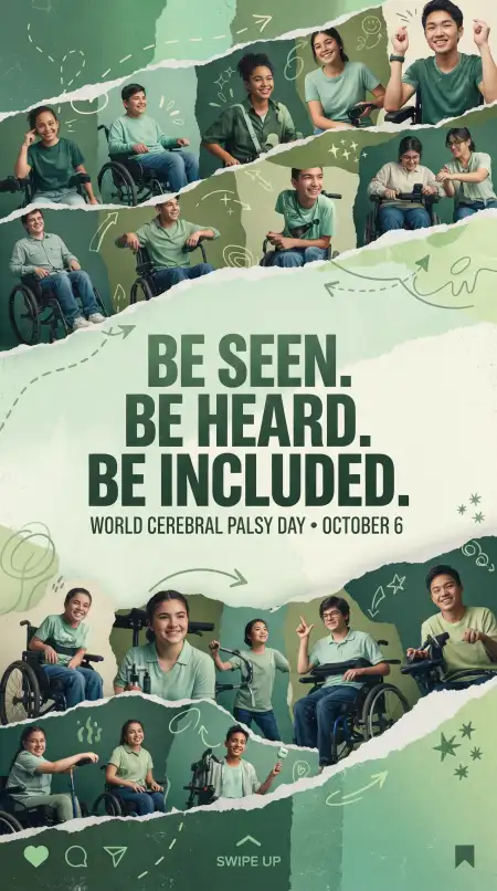 world cerebral palsy day support poster 2026 - World Cerebral Palsy Day
