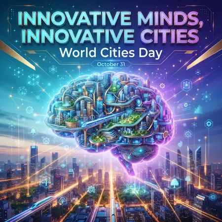world cities day 2026 creative design - World Cities Day 2026