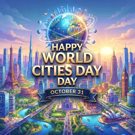 world cities day 2026 futuristic urban skyline - World Cities Day 2026