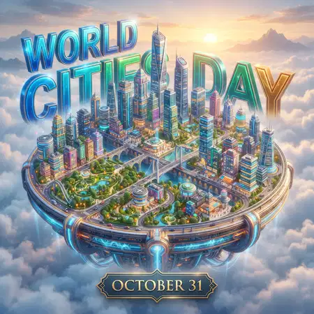 world cities day 2026 october 31 city skyline - World Cities Day 2026