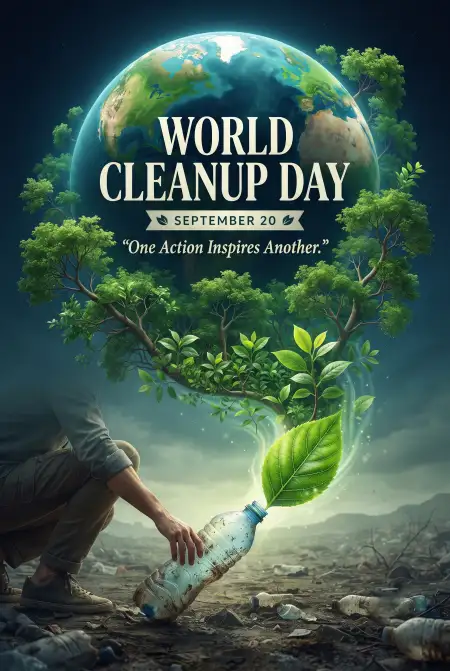 world cleanup day 2026 awareness poster - World Cleanup Day 2026