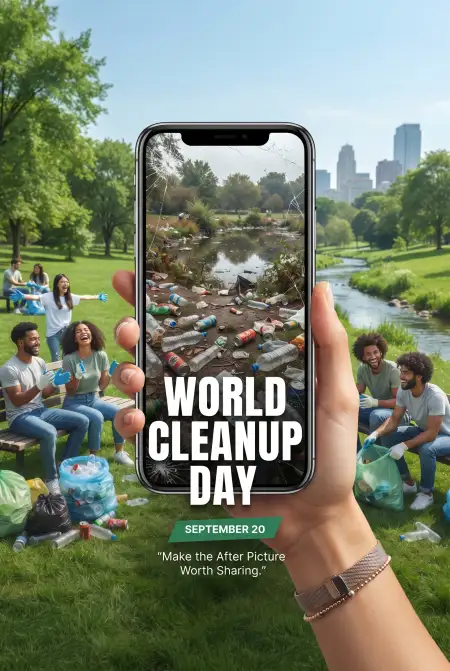 world cleanup day 2026 social media captions - World Cleanup Day 2026
