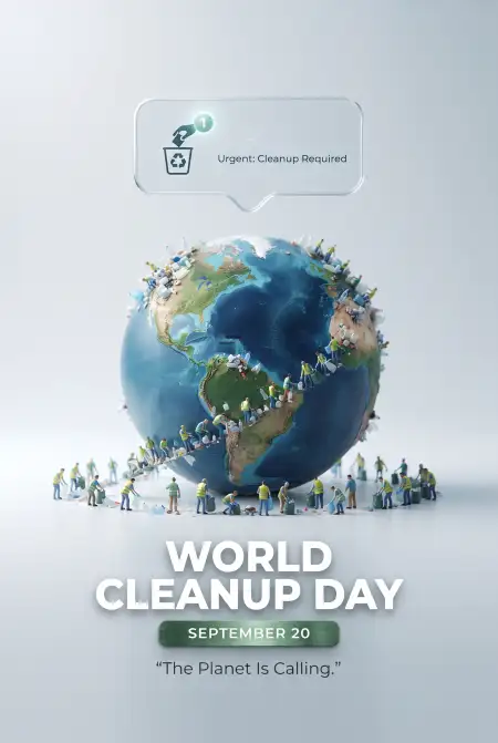 world cleanup day clean environment poster - World Cleanup Day 2026