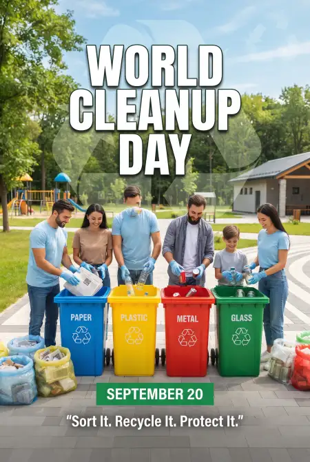 world cleanup day educational poster for kids - World Cleanup Day 2026
