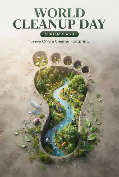 world cleanup day forest cleanup poster - World Cleanup Day 2026
