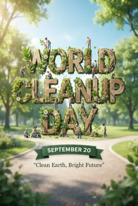world cleanup day park cleanup poster - World Cleanup Day 2026