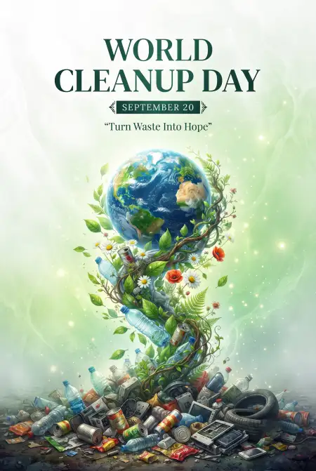world cleanup day poster design ideas - World Cleanup Day 2026
