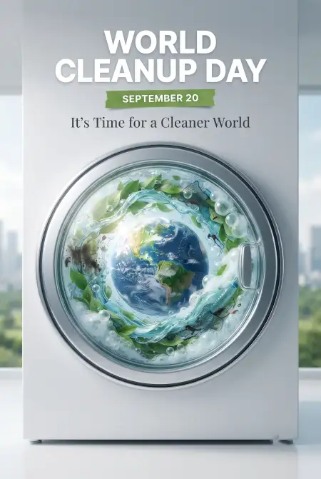 world cleanup day zero waste poster - World Cleanup Day 2026