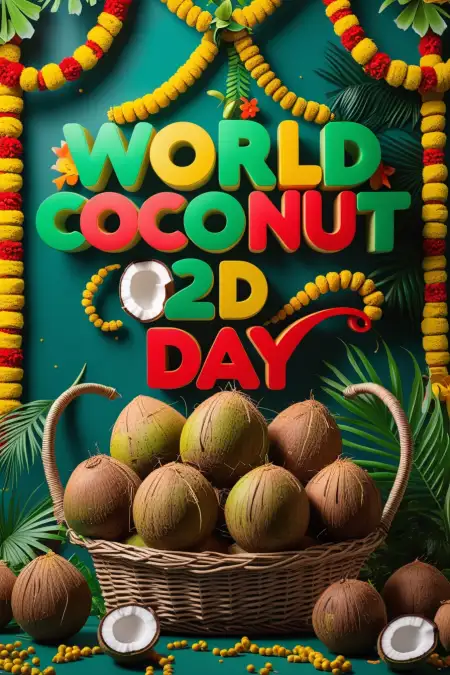 World Coconut Day 2025 Greeting Cards Free - Free World Coconut Day Download
