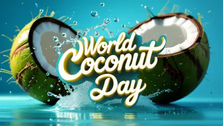 World Coconut Day Canva Poster Free Download - Free World Coconut Day Download