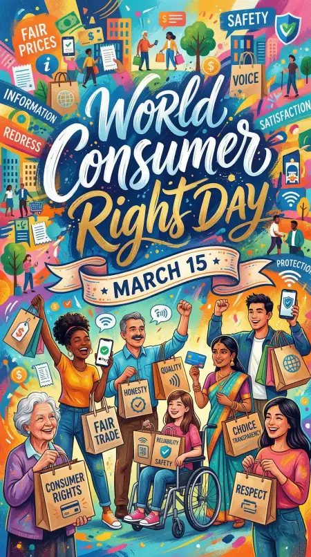 World Consumer Rights Day Creative Hd Awareness Poster - Free World Consumer Rights Day Download