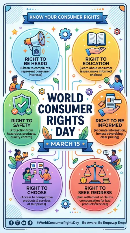 World Consumer Rights Day Education Poster - Free World Consumer Rights Day Download