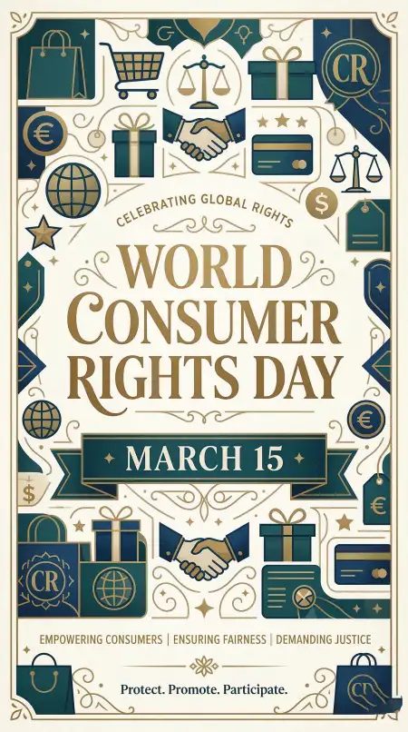 World Consumer Rights Day Informative Poster Design - Free World Consumer Rights Day Download