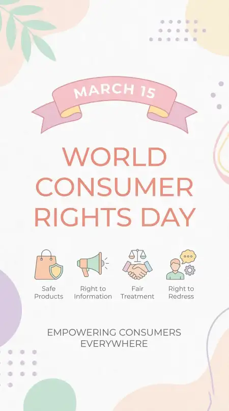 World Consumer Rights Day Instagram Post Template - Free World Consumer Rights Day Download