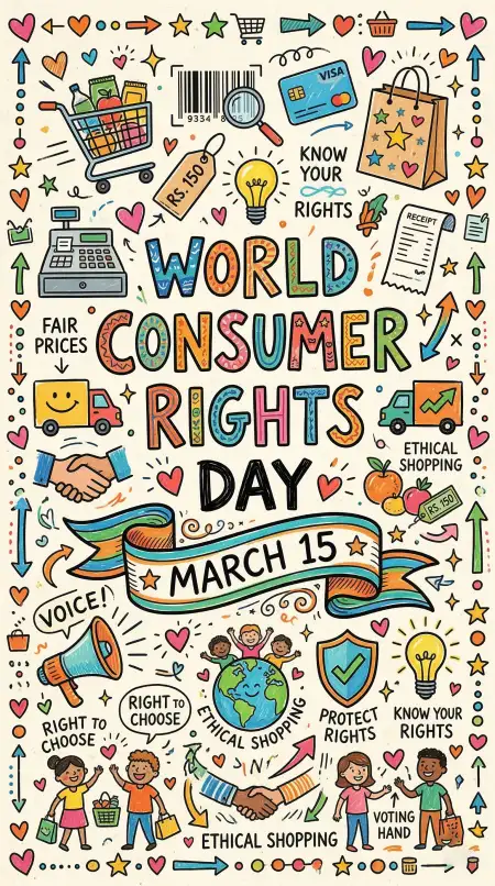 World Consumer Rights Day Typography Poster - Free World Consumer Rights Day Download