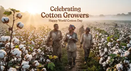 world cotton day agriculture banner