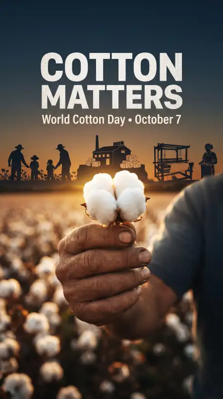 world cotton day agriculture messages