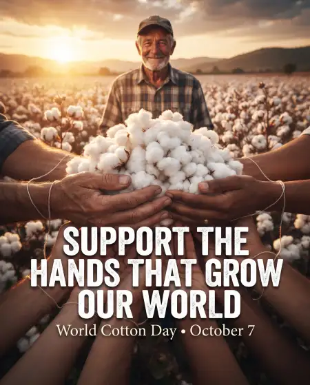 world cotton day awareness poster