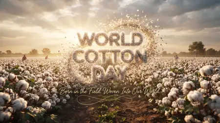 world cotton day banner 2026