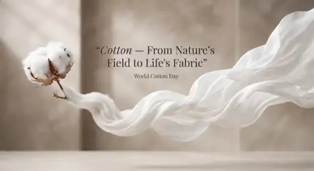 world cotton day creative banner