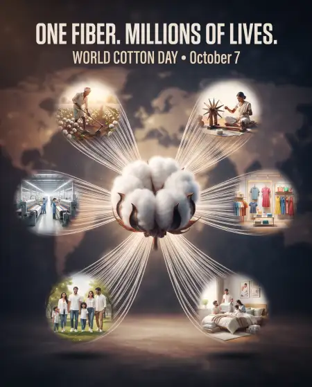 world cotton day social media post