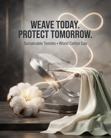 world cotton day sustainable cotton poster