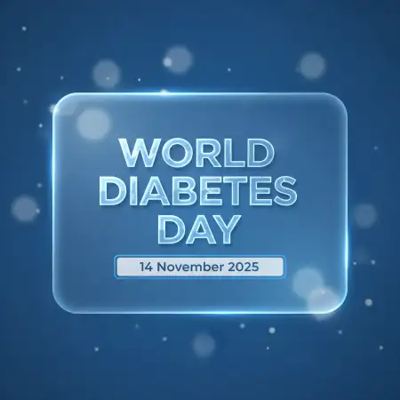 World Diabetes Day 2025 3d Typography Design - Free World Diabetes Day 2025 Download