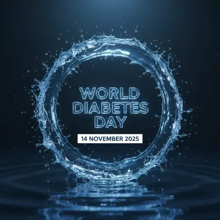 World Diabetes Day 2025 Blue Theme Wallpaper - Free World Diabetes Day 2025 Download