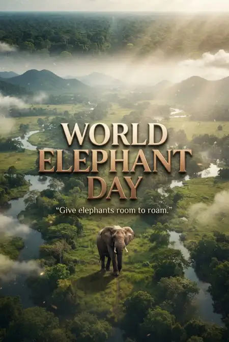 World Elephant Day 2026 4k Wallpaper - Free World Elephant Day 2026 Download