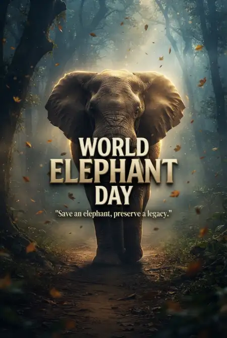 World Elephant Day 2026 Awareness Images - Free World Elephant Day 2026 Download
