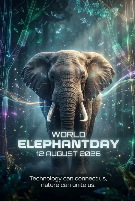 World Elephant Day 2026 Creative Graphic - Free World Elephant Day 2026 Download