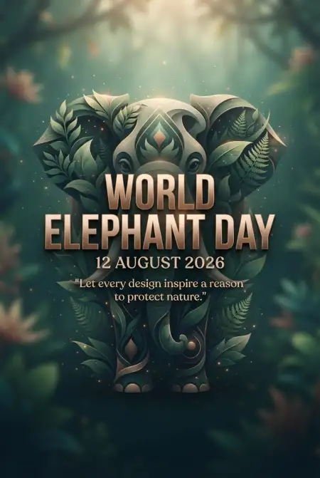 World Elephant Day 2026 Elephant Graphic Design - Free World Elephant Day 2026 Download