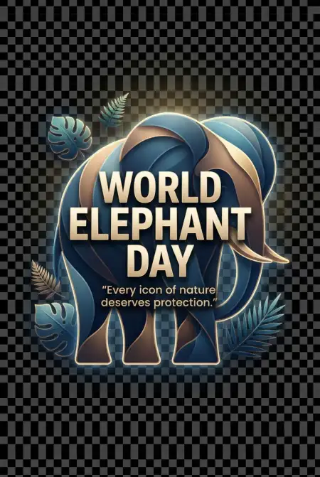 World Elephant Day 2026 Elephant Isolated Png - Free World Elephant Day 2026 Download