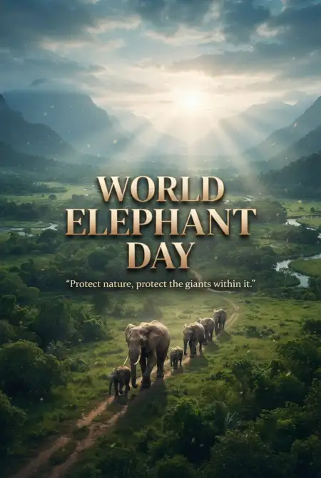 World Elephant Day 2026 Elephant Nature Wallpaper - Free World Elephant Day 2026 Download