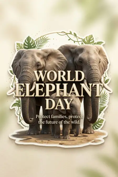 World Elephant Day 2026 Elephant Transparent Background - Free World Elephant Day 2026 Download