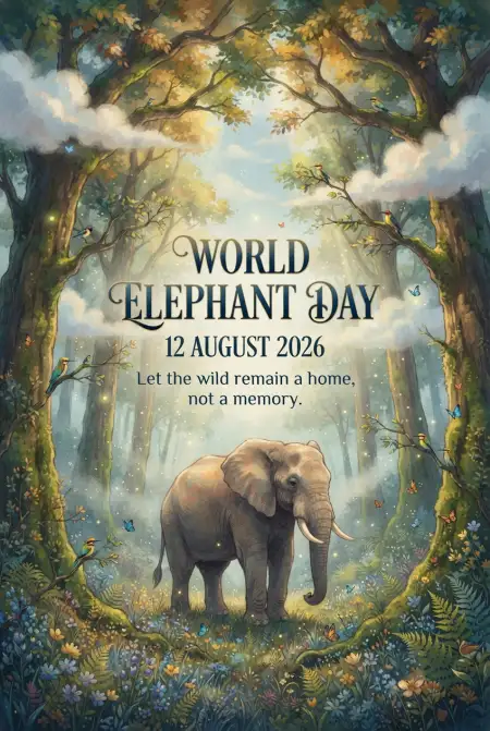 World Elephant Day 2026 Event Poster - Free World Elephant Day 2026 Download