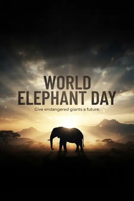 World Elephant Day 2026 Hd Wallpaper - Free World Elephant Day 2026 Download