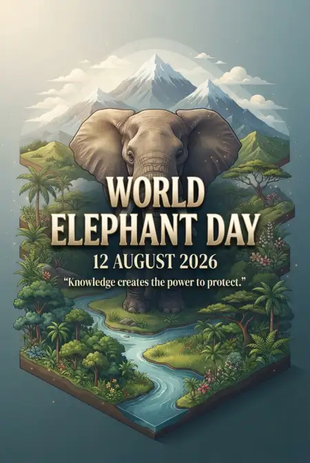World Elephant Day 2026 Png - Free World Elephant Day 2026 Download