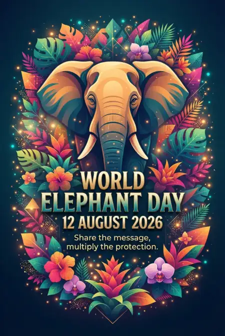 World Elephant Day 2026 Poster Design - Free World Elephant Day 2026 Download