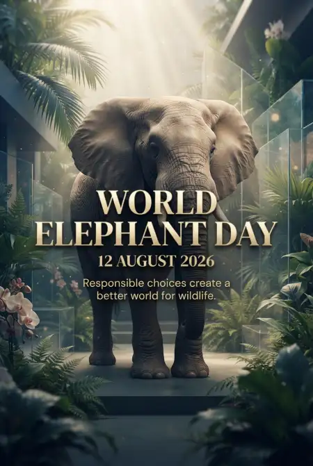 World Elephant Day 2026 Social Media Post - Free World Elephant Day 2026 Download
