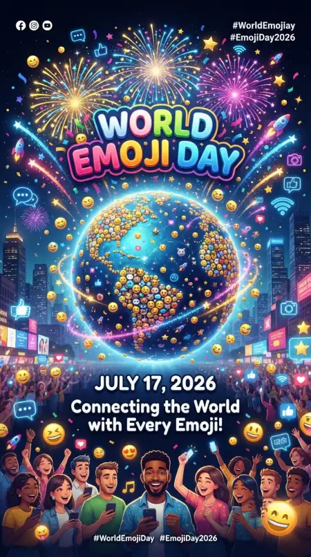 World Emoji Day 2026 Celebration - Free World Emoji Day 2026 Download
