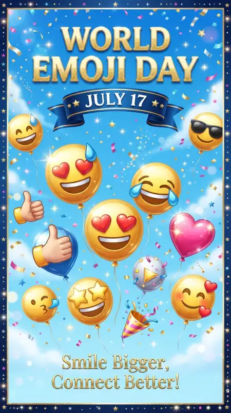 World Emoji Day 2026 Facebook Post Design - Free World Emoji Day 2026 Download