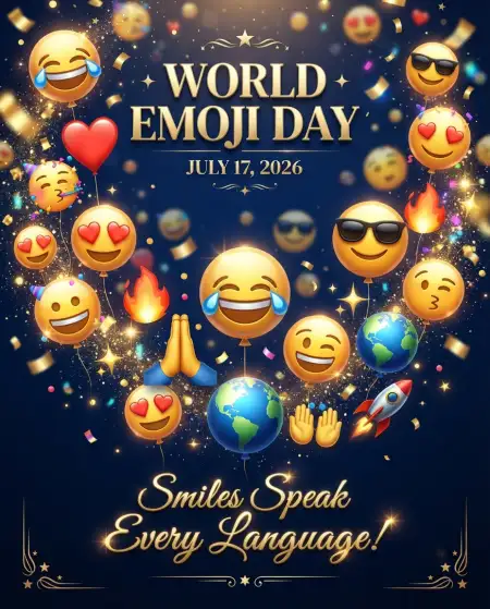 World Emoji Day Card Ideas - Free World Emoji Day 2026 Download