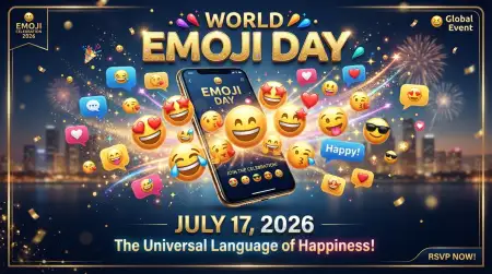 World Emoji Day Wishes - Free World Emoji Day 2026 Download