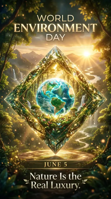 World Environment Day 2026 Eco Friendly Social Media Artwork - Free World Environment Day Poster Ideas 2026 Download