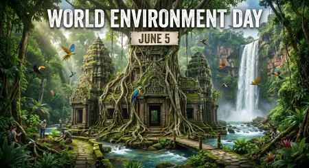 World Environment Day 2026 Green Earth Facebook Cover - Free World Environment Day 2026 Download