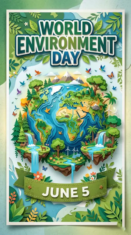 World Environment Day 2026 Green Earth Greeting Cards - Free World Environment Day 2026 Download