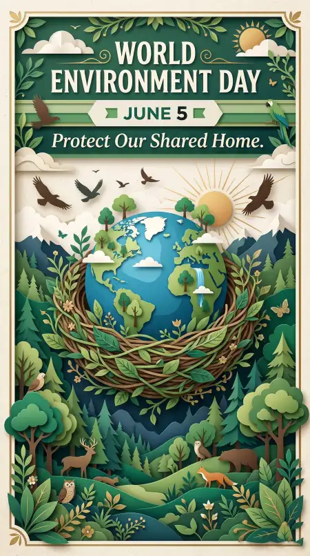 World Environment Day 2026 Pinterest Pin Theme - Free World Environment Day Theme 2026 Download