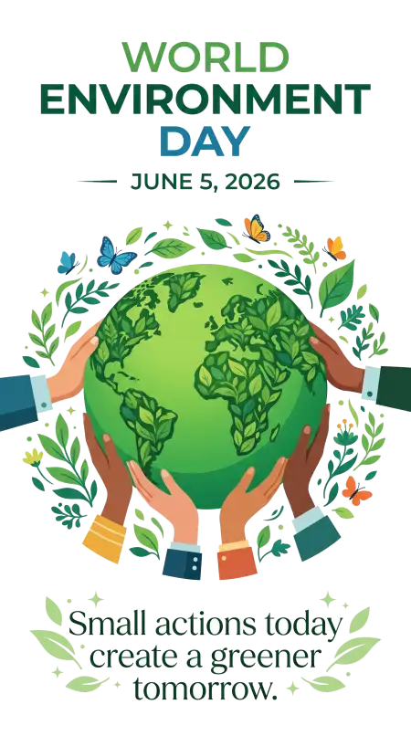 Free World Environment Day 2026 Poster Png Transparent PNG Download